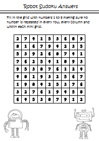 space kids puzzles and games sudoku for kids printables