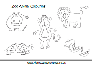 zoo animals coloring pages games for girls - photo #39