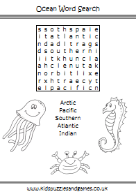 Oceans and Continents - Kids Puzzles and Games