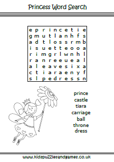 Princess Word Search - Kids Puzzles and Games