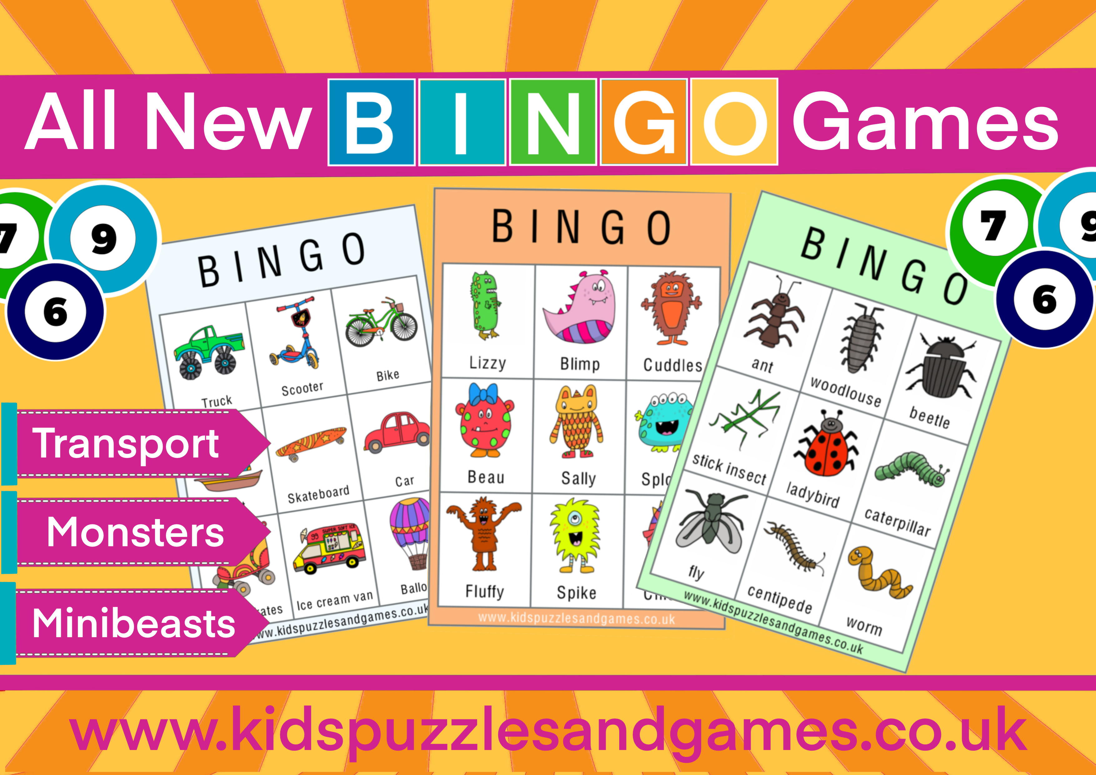 Three New Fun Bingo Themes Added