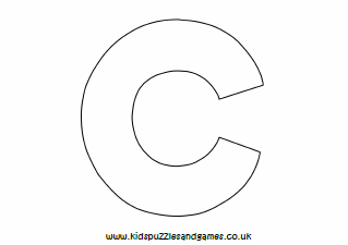 Letter C Outline Printable