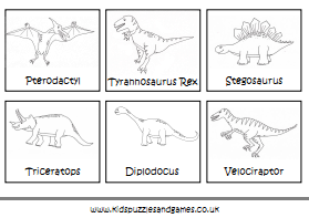 Dinosaur Names And Pictures Chart Printable