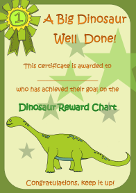 Dinosaur Reward Chart Printable