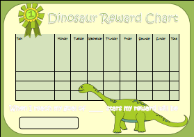 Free Printable Dinosaur Behavior Chart