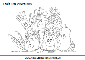 Fruit and Vegetable Kids Puzzles and Games