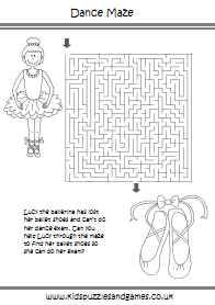 Ballerina Dance Maze - Kids Puzzles and Games