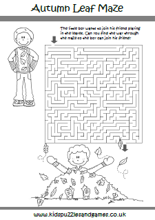 Puzzle Sheets - Maze - Kids Puzzles and Games