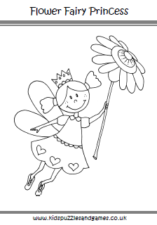 flower fairy coloring pages printable