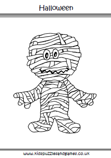 halloween monsters coloring pages