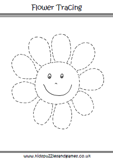 Sunflower Tracing - Kids Puzzles and Games