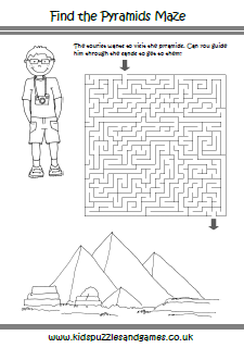Ancient Egypt Pyramids Maze - Kids Puzzles and Games