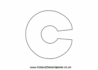 Letter C Outline Printable