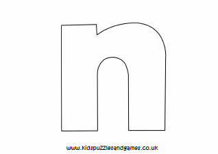 Lowercase Bubble Letters N