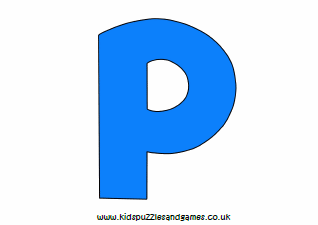 Letter P - Kids Puzzles and Games
