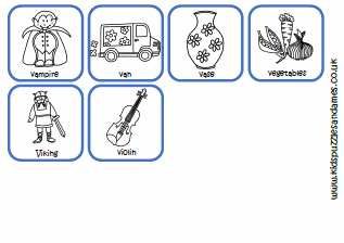 Initial T Words 1 - Match The Memory