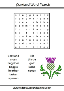 St Andrew s Day Kids Puzzles And Games
