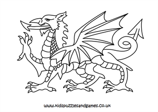 black welsh dragon