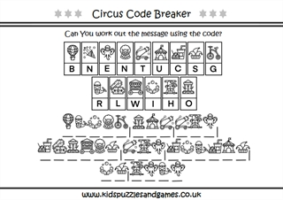 Crack the Code Fall Riddles Secret Code Worksheets ~Digital Download~