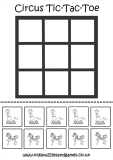 Tic Tac Toe – Black and White – Tim's Printables