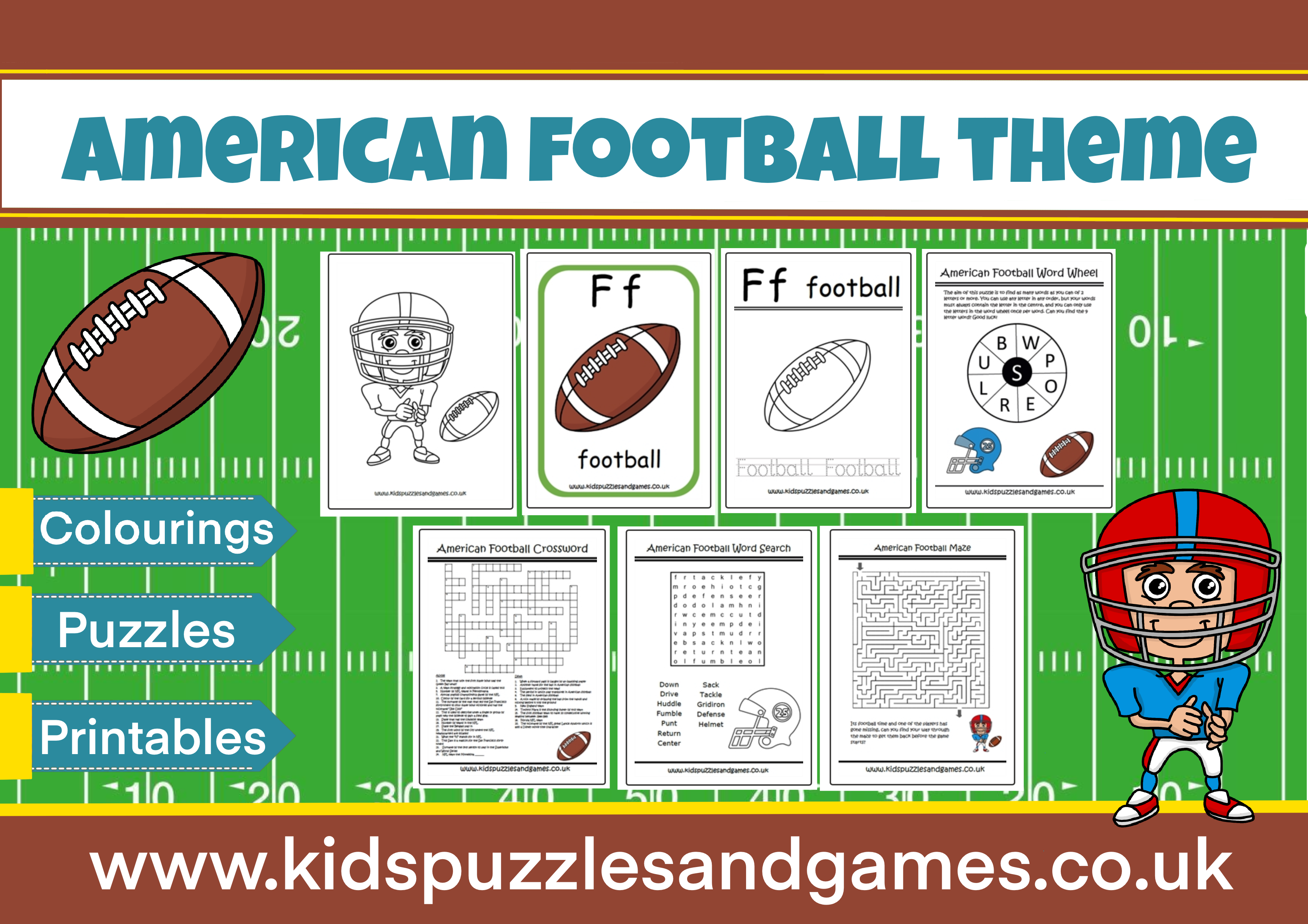 Football Tic Tac Toe - Kids Puzzles and Games