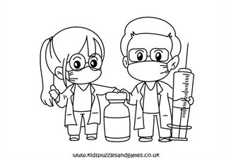 doctor coloring pages for children