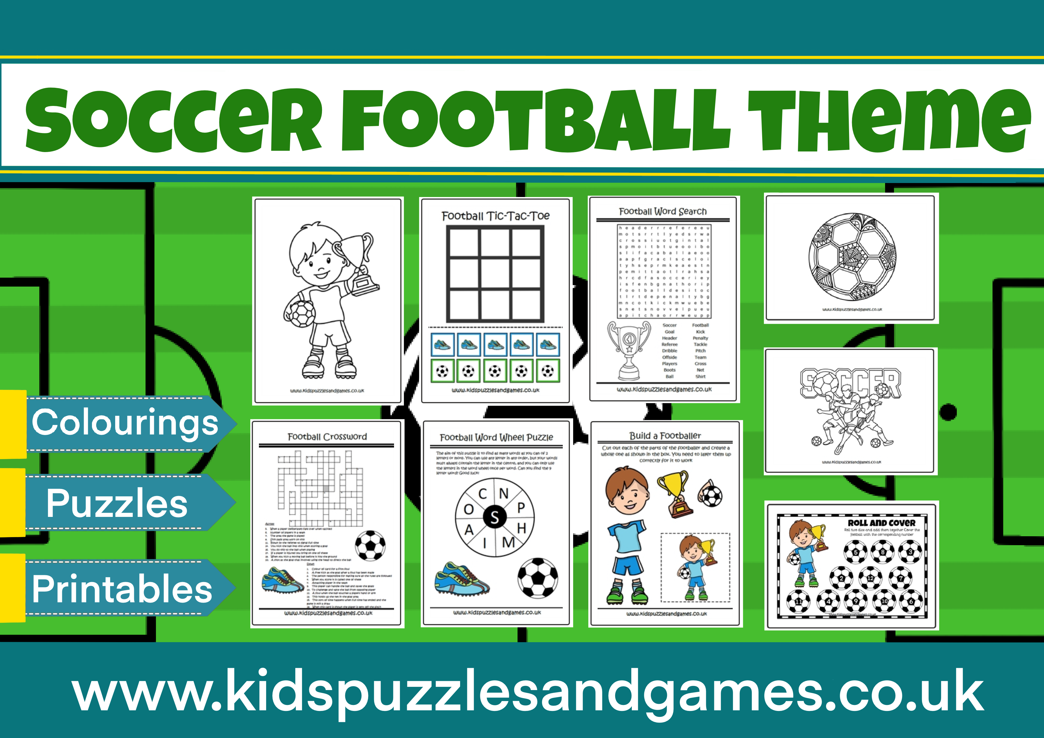 Football Tic Tac Toe - Kids Puzzles and Games