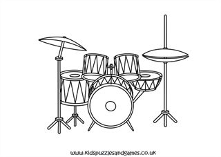 drum sticks coloring page