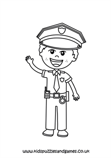 Police - Kids Puzzles and Games