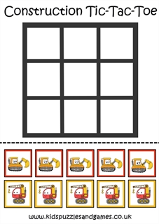 Tic Tac Toe Printable Board Game Board Game Template Blank 